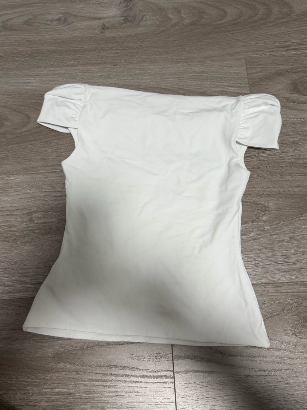 Aritzia Contour Off-Shoulder White Women's Top - Picture 2 of 4
